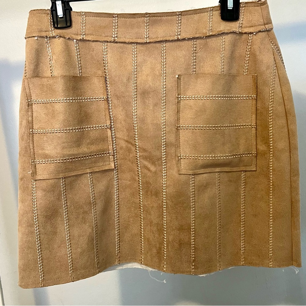 She & Sky suede miniskirt